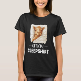 Officiële slaatshirt Schattige slapende kameel Die T-shirt