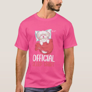 Officiële Sleepshirt Maltese Hond PJ Slaapluier T-shirt