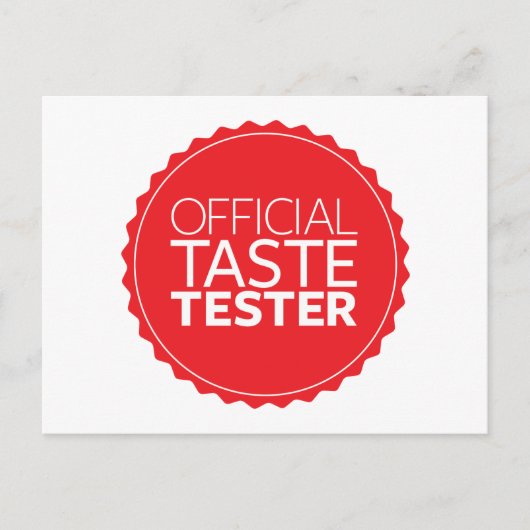 Officiële smaak briefkaart (Voorkant)
