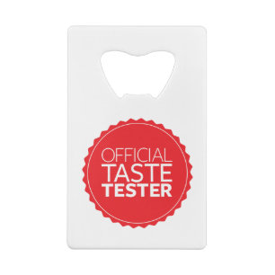 Officiële smaak kredietkaart flessenopener