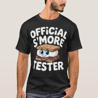 Officiële S'Mores Tester Camping Marshmallow Kampv T-shirt