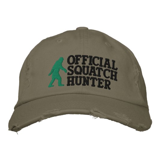Officiële squatch hunter * grote logo versie * pet (Voorkant)