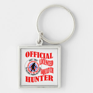 Officiële squatch hunter sleutelhanger