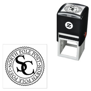 Officiële stempel van de Santa Claus Noordpool Pos