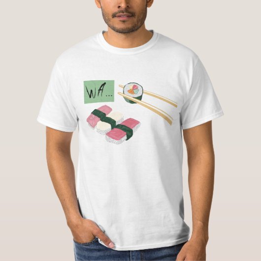 Officiële sushi eten Shirt (Voorkant)