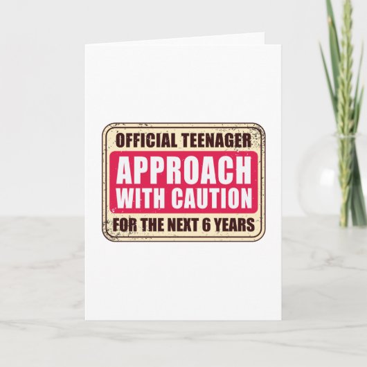 OFFICIËLE TEENAGER KAART (Voorkant)