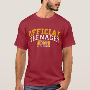 OFFICIËLE TEENAGER XIII Laat de Fun BEGINNEN T-shirt