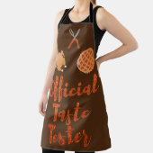 Officiële Thanksgiving Smaaktester Glitter Schort (Insitu)