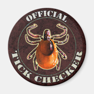 Officiële tick Checker fridge magnet Magneet