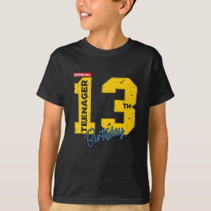 Officiële tiener 13 jaar oude 13e verjaardag gamer t-shirt