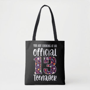 Officiële tiener 13-jarige 13e verjaardag meisje draagtas