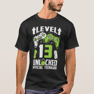 Officiële tiener 13e jaars niveau 13 niet-vergren t-shirt