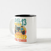 Officiële tiener 13e jaars niveau 13 niet-vergrend tweekleurige koffiemok (Voorkant links)