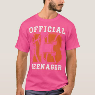 Officiële Tiener 13e Verjaardag Boy Party Basketba T-shirt