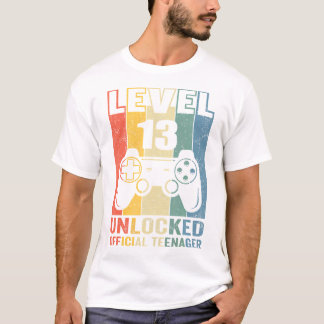 Officiële Tiener 13e verjaardag Gift Level 13 Unlo T-shirt