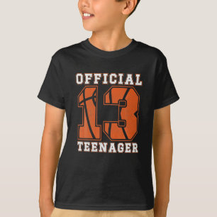Officiële tiener 13th Birthday Boy Party T-shirt