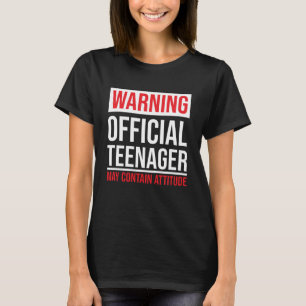 Officiële tiener Funny 13th Birthday Teenage T-shirt