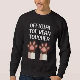 Officiële "Toe Bean Toucher" Funny Cat Per Trui