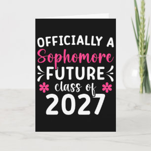 Officiële tweedejaars klas van 2027 eerste dag van kaart