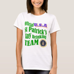Officiële U.S.A. St Patrick's drink team T-shirt
