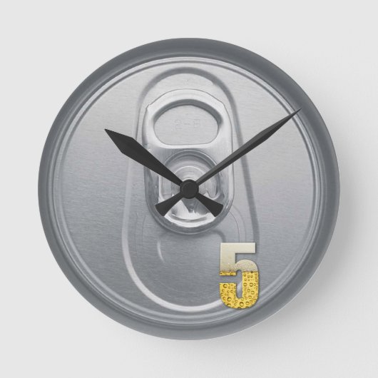 Officiële  van Beer Timer Ronde Klok (Voorkant)