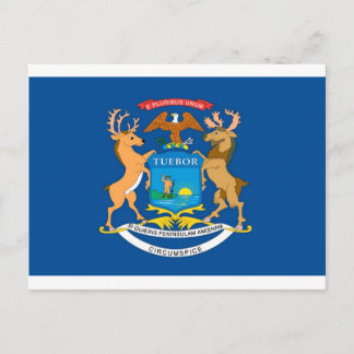 Officiële vlag van Michigan Briefkaart