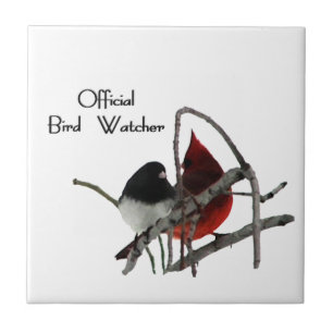 Officiële Vogel Waarnemer Tegeltje