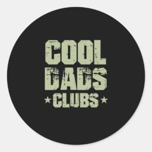 Officiële website Cool Club Funny Vaderdag Ronde Sticker