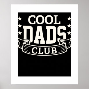 Officiële website Cool Dads Club Funny Vaderdag Poster