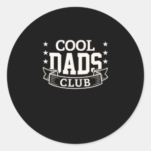 Officiële website Cool Dads Club Funny Vaderdag Ronde Sticker