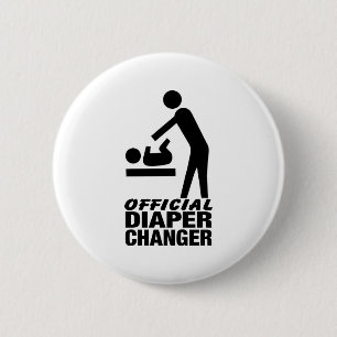 Officiële wisselaar ronde button 5,7 cm