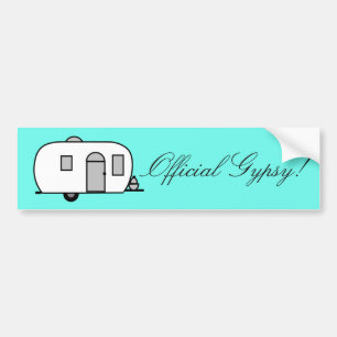 Officiële zigeuner! Gestroomlijnde Rounder camper Bumpersticker