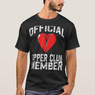 Officiële Zipper Club lid Grappig Open Hart Surge T-shirt