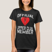 Officiële Zipper Club lid Grappig Open Hart Surge T-shirt (Voorkant)