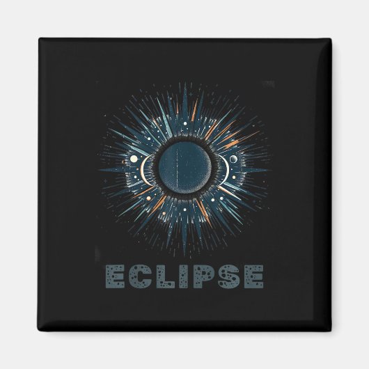 Officiële  Zonsverduistering Magneet (Voorkant)