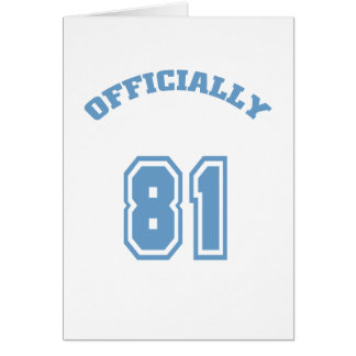 Officiellement 81