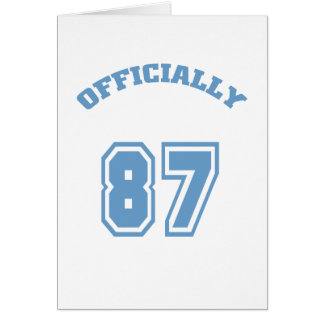 Officiellement 87