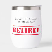 Officiellement à la retraite, personnalisation de  (Gauche)