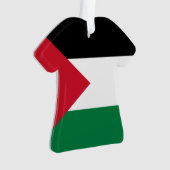 officiellement le drapeau de l'État de Palestine (devant)