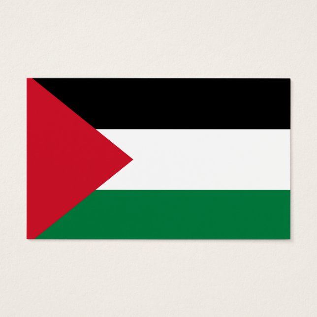 officiellement le drapeau de l'État de Palestine (Devant)
