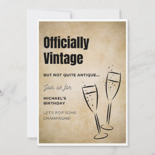 Officiellement Vintage Non Antique Carte Adulte An