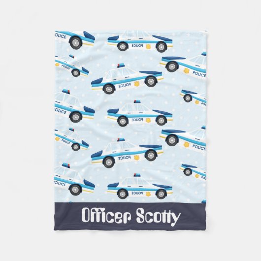 Officier ajouter le nom police couverture bébé (Devant)