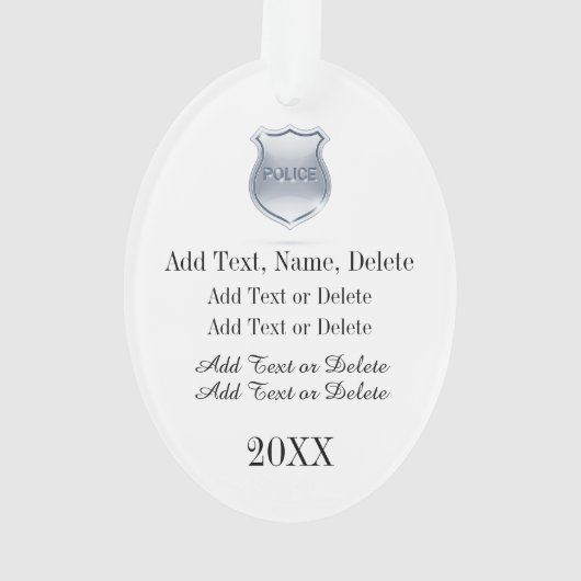 Officier de police (dos)