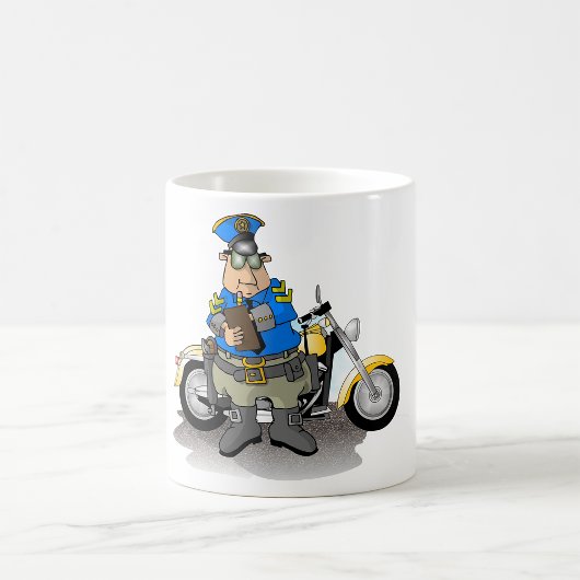 Officier De Police Écrivant Un Billet Mug