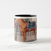 Officier en garde van de Koninklijke Garde in 1826 Tweekleurige Koffiemok (Center)