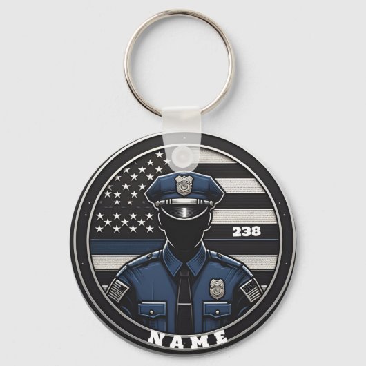 officier politie sleutelhanger (Voorkant)