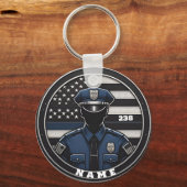 officier politie sleutelhanger (Voorkant)