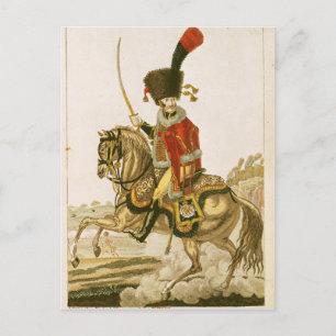 Officier van de echtgenoot van de imperiale garde briefkaart