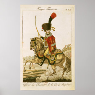 Officier van de echtgenoot van de imperiale garde poster