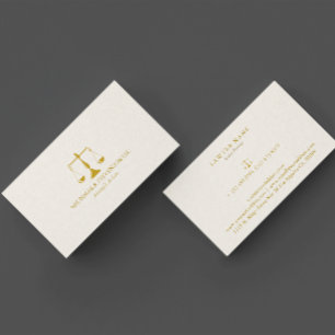 Officier van Justitie bij Law-Simple Gold Scale Be Visitekaartje